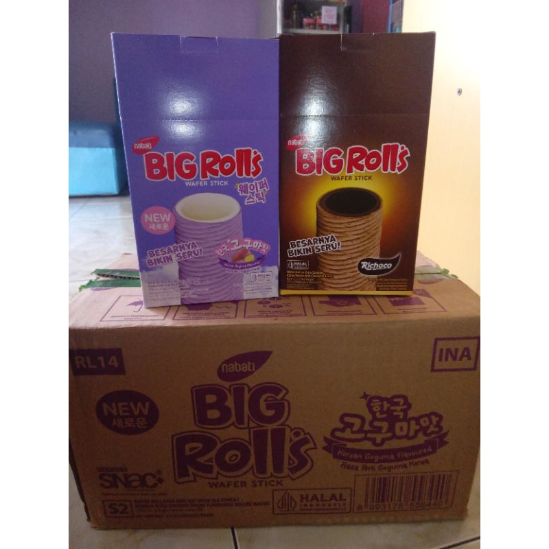 Jual (1Pack) Big Rolls RASA COKLAT& RASA TARO ISI 20PCS | Shopee Indonesia