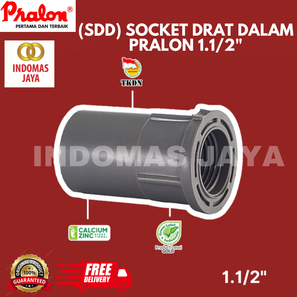 Jual Faucet Socket 1.1/2 (Pralon) / SDD (Sock Drat Dalam) | Shopee ...