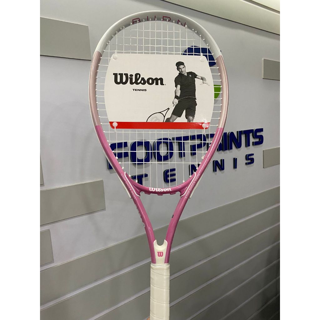 Jual Raket Tenis Wilson Burn Pink 113 Tennis Racket Pemula 275 gr ...