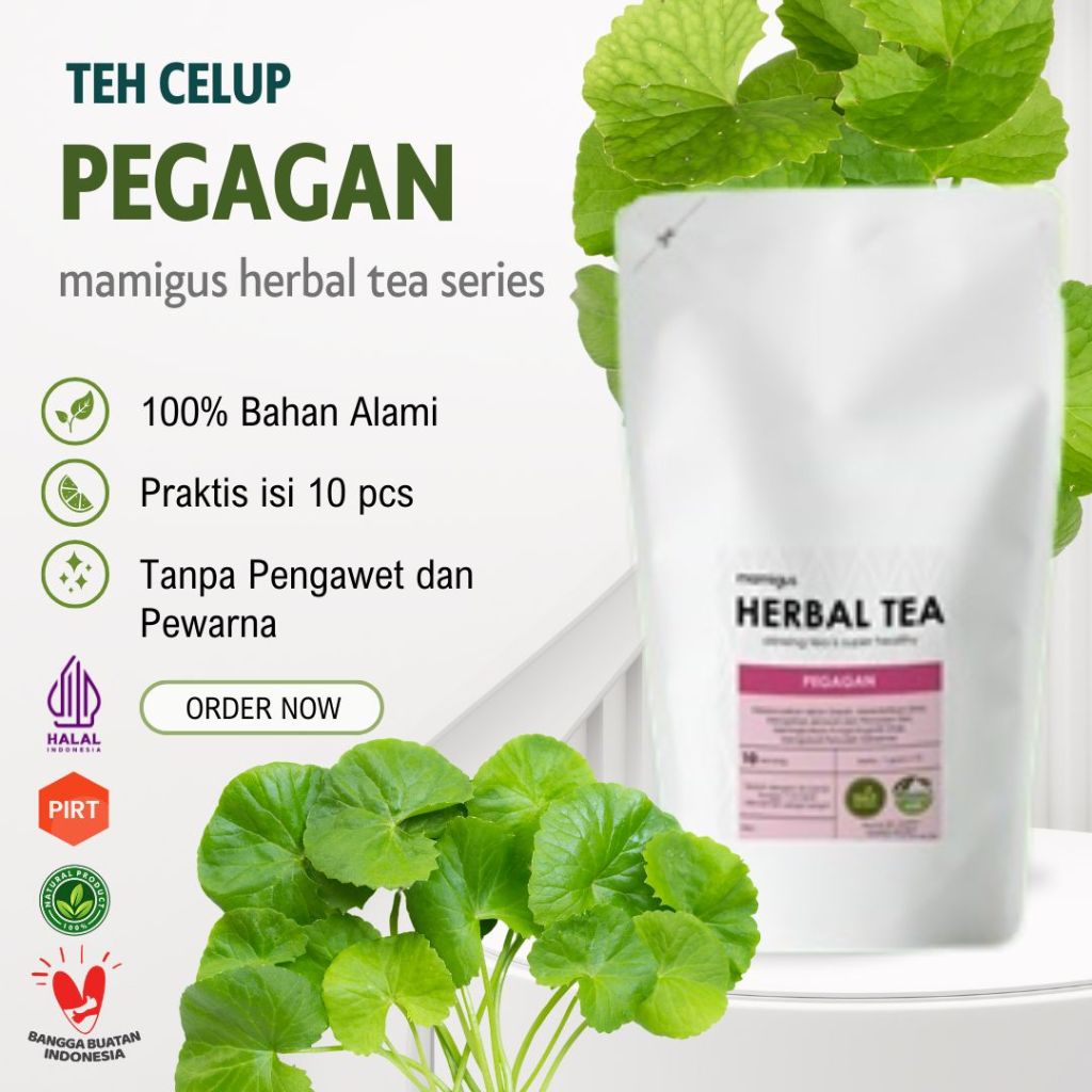 Jual TEH CELUP PEGAGAN / Teh Pegagan / Centella Asiatica Leaf Tea / Teh