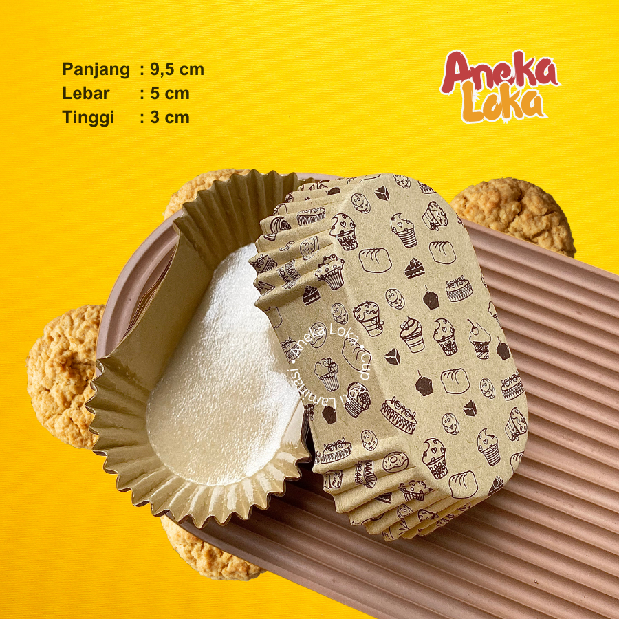 Jual Cup Roti Laminasi Oval M Kraft Cake 200pcs | Shopee Indonesia