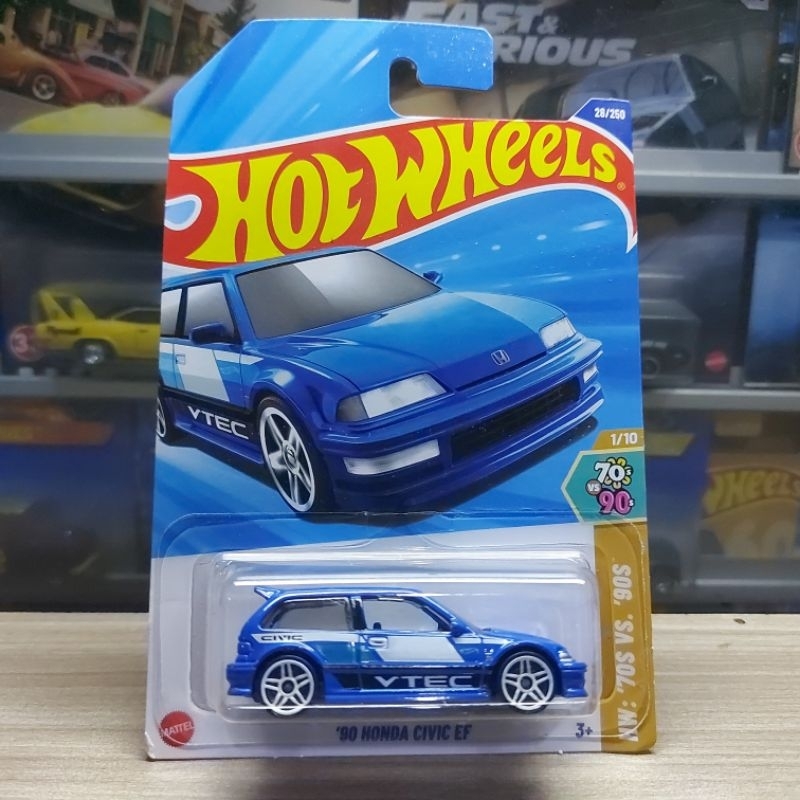 Jual HOT WHEELS 90 HONDA CIVIC EF BLUE 2025 Shopee Indonesia