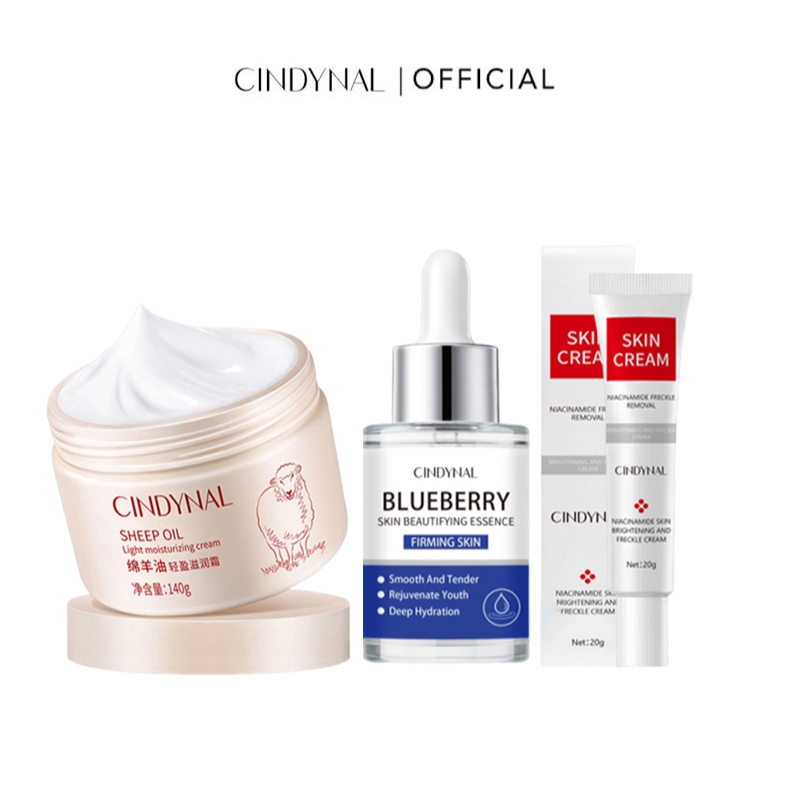 Jual CINDYNAL- 3Pcs Paket Skin Care Anti Aging - Serum Blueberry ...