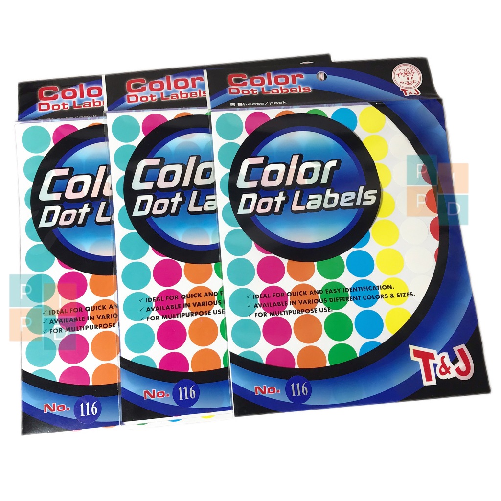 Jual Tom & Jerry Color Dot Labels 114-115-116-117-118 Full Color - Pad ...