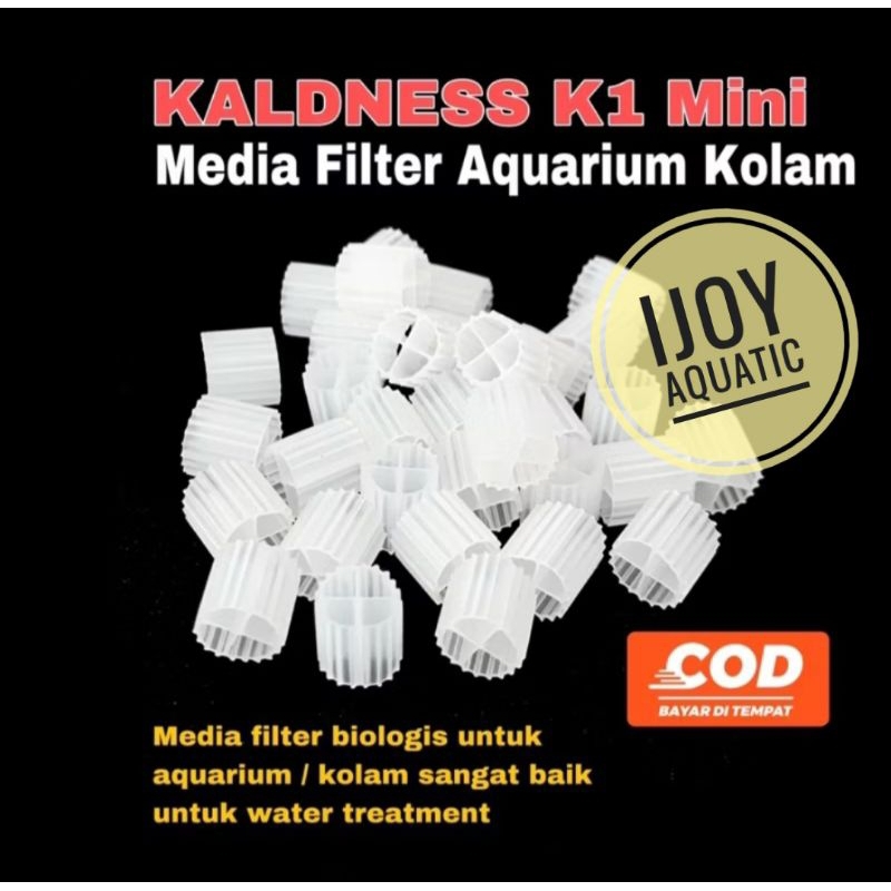 Jual KALDNESS kaldnes K1 mini media filter MBBR aquarium kolam 50gr ...