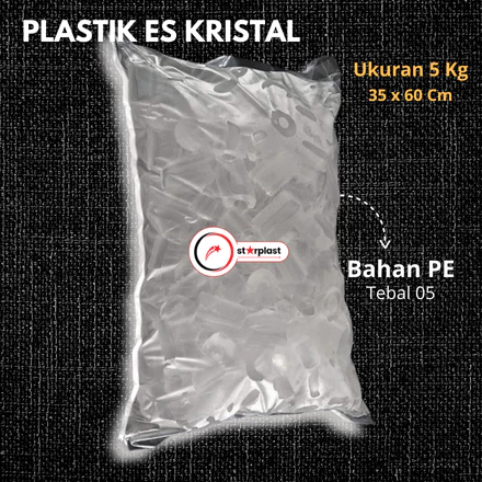 Plastik Es Kristal 5kg isi 50/100