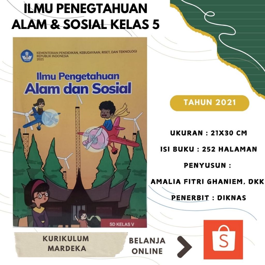 Jual ILMU PENGETAHUAN ALAM DAN SOSIAL KELAS 5 - KURIKULUM MERDEKA ...