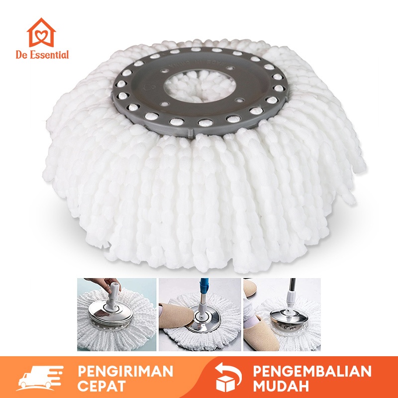 Jual De Essential Refill Spin Mop 1957 - Refill Kain Pel Ultra Mop 1026 ...