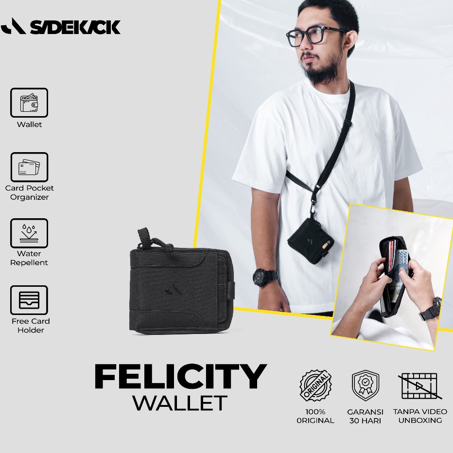 Jual Sidekick Project FELICITY Dompet pria Hanging Wallet Dompet ...