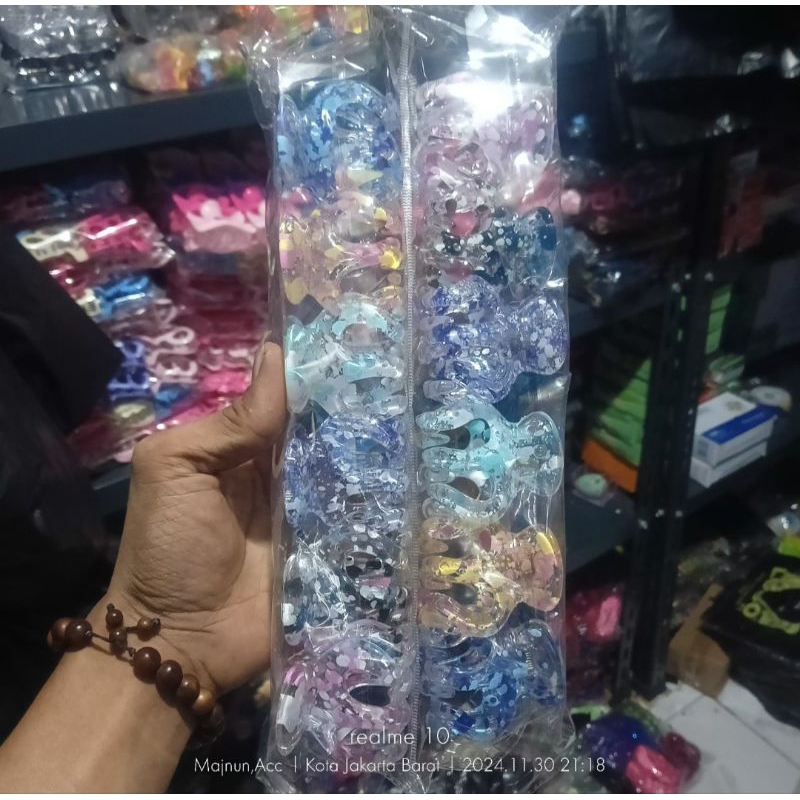 Jual ( ISI 12 PCS ) JEPIT JEDAI RAMBUT UKURAN 5CM/ JEPIT RAMBUT DOFT ...