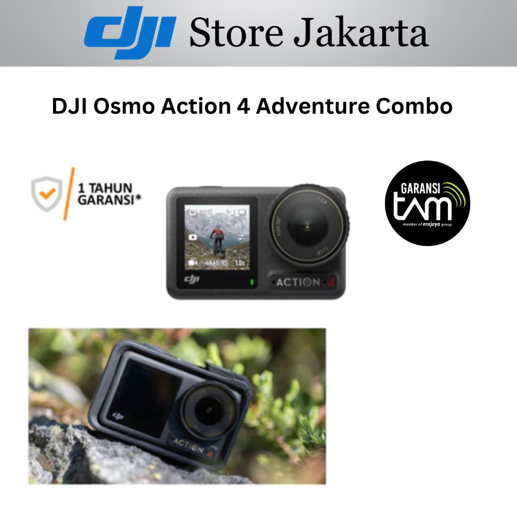 DJI Osmo Action 4 Adventure Combo - Wasserdichte 4K Actionkamera Mit 155° Weitwinkel