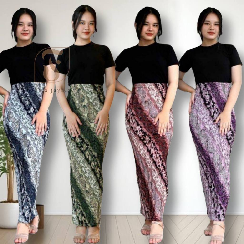 Jual Dheefa - Rok Batik - Bawahan Batik Plisket Premium motif Modern ...