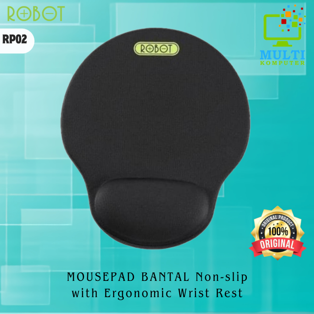 Jual MOUSEPAD BANTAL ROBOT RP02 Non-slip with Ergonomic Wrist Rest ...
