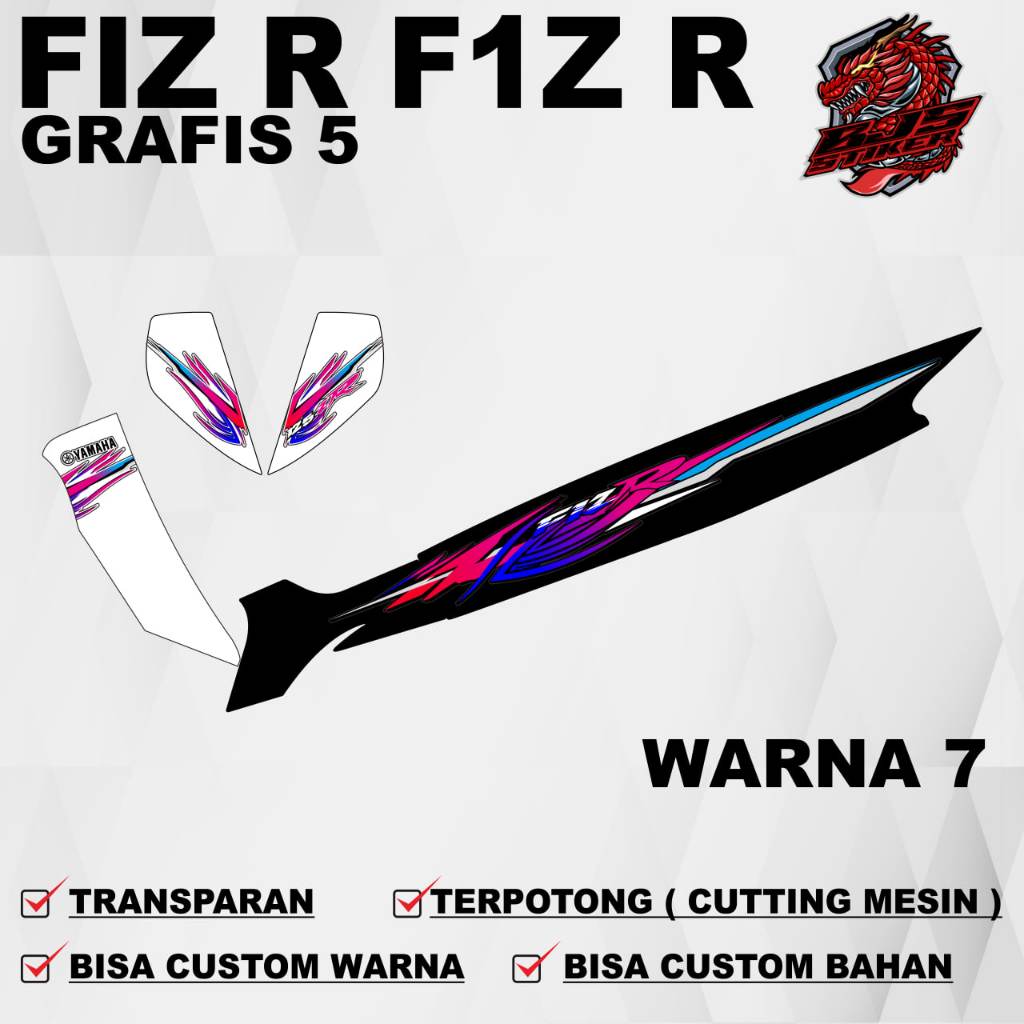 Jual Stiker Sticker Yamaha Fiz r F1z r Fiz r grafis 5 - Stiker Sticker ...
