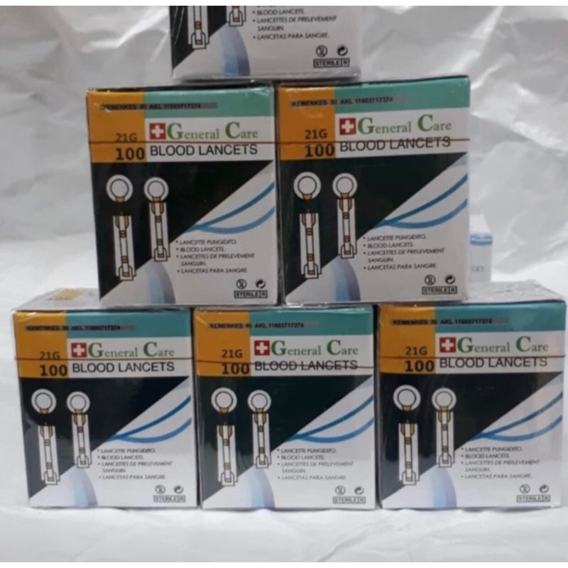 Jual BLOOD LANCET 21 G Merk GC / JARUM BEKAM 21 G GC ISI 100 PCS ...