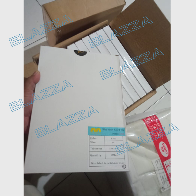Jual Medical Dry Film Radiology MCU Rontgen X-Ray Blue Inkjet A4 4 Box ...