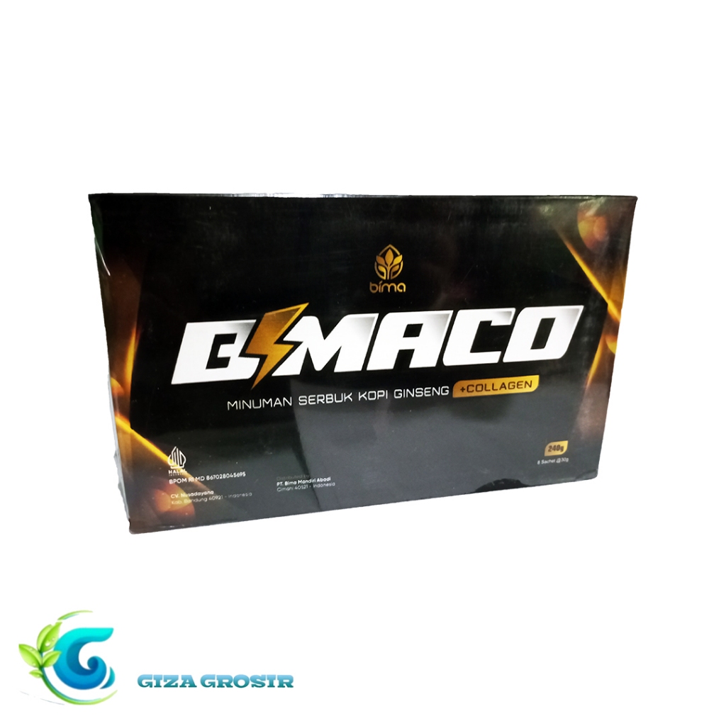 Jual BIMACO 8 Sachet Serbuk Kopi Ginseng dan Collagen Energy Booster ...