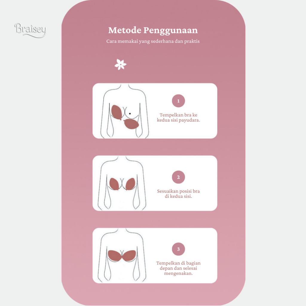 Jual BRAISEY Bra Tempel Silikon Mangga Sticky Premium Bra Push Up ...