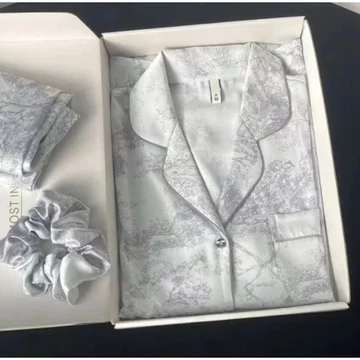 Piyama Satin Set Piyama Wanita Lengan Panjang Celana Panjang Pajamas Wanita Baju Tidur Wanita