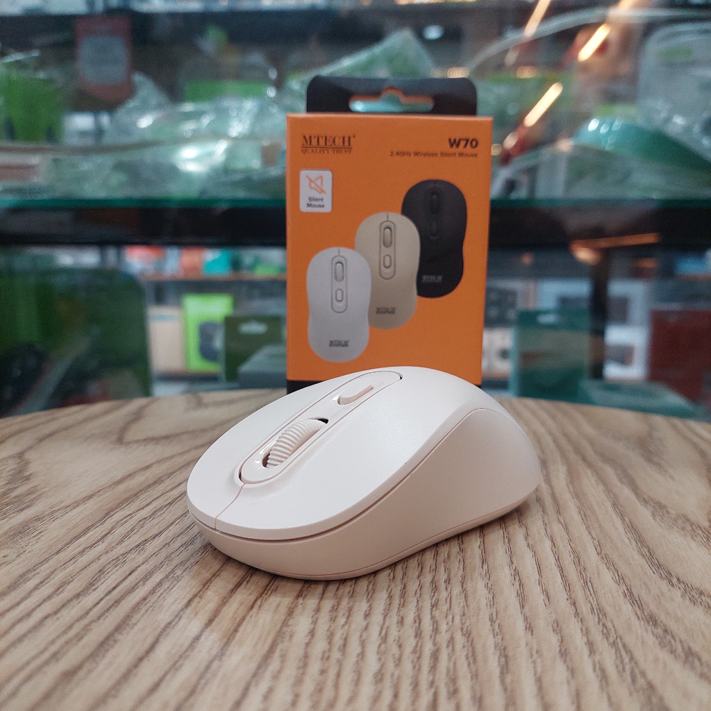 Jual M-TECH WIRELESS MOUSE SILENT 2.4GHZ W70 - GARANSI 6 BULAN | Shopee ...