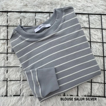 Blouse Wafle Wanita Casual Korean Look Elegan Dan Santai Setiap Hari