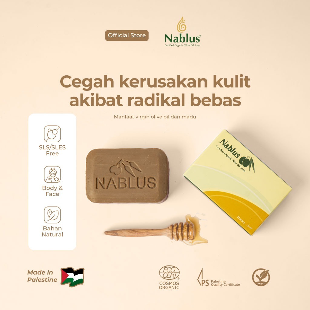Jual Sabun Herbal Nablus Madu - Atasi Kulit Kering & Gatal - Asli ...