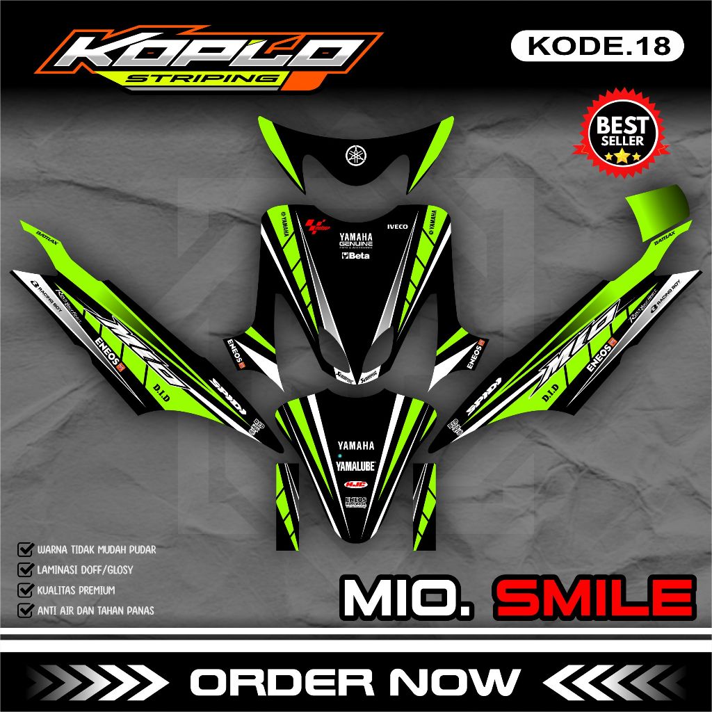 Jual Stiker Sticker Decal Full Body MIO Smile - Stiker Variasi Dekal ...