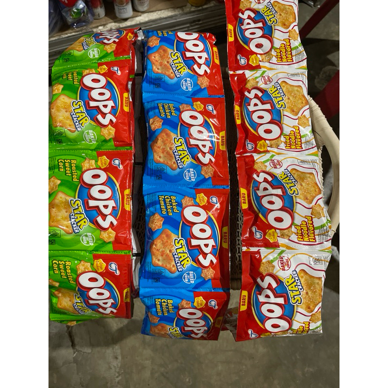 Jual OOPS Star Cracker – Snack Renyah & Gurih 1 Pak Isi 10 pcs, Cemilan ...