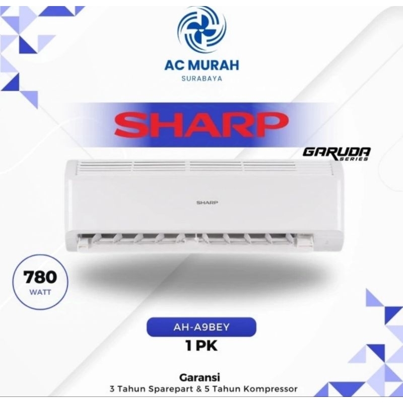 Jual AC Sharp 1 PK AH-A9BEY Garuda Series | Shopee Indonesia