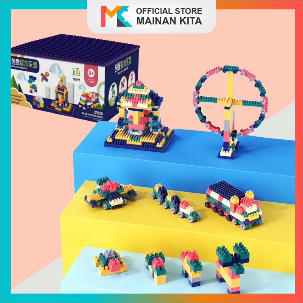 Jual MK332 Mainan Brick Balok Susun Anak DIY Brick LEGO Land Anak ...