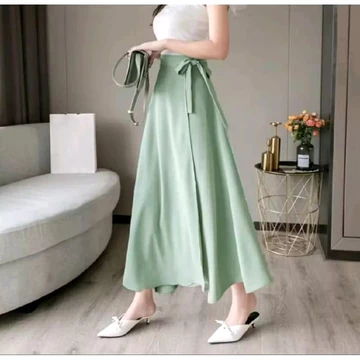Rok Himari Skirt Korean Style Rok Lilit Satin Bahan Velvet Himari Skirt Premium Rok Jumbo