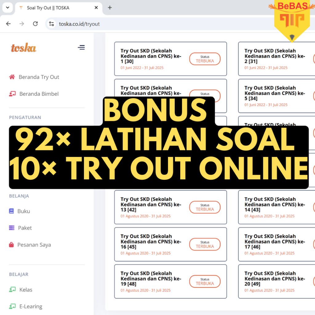Jual Bebas Buku Bank Soal UTBK SNBT 2025 Bonus Bimbel Zoom Shopee