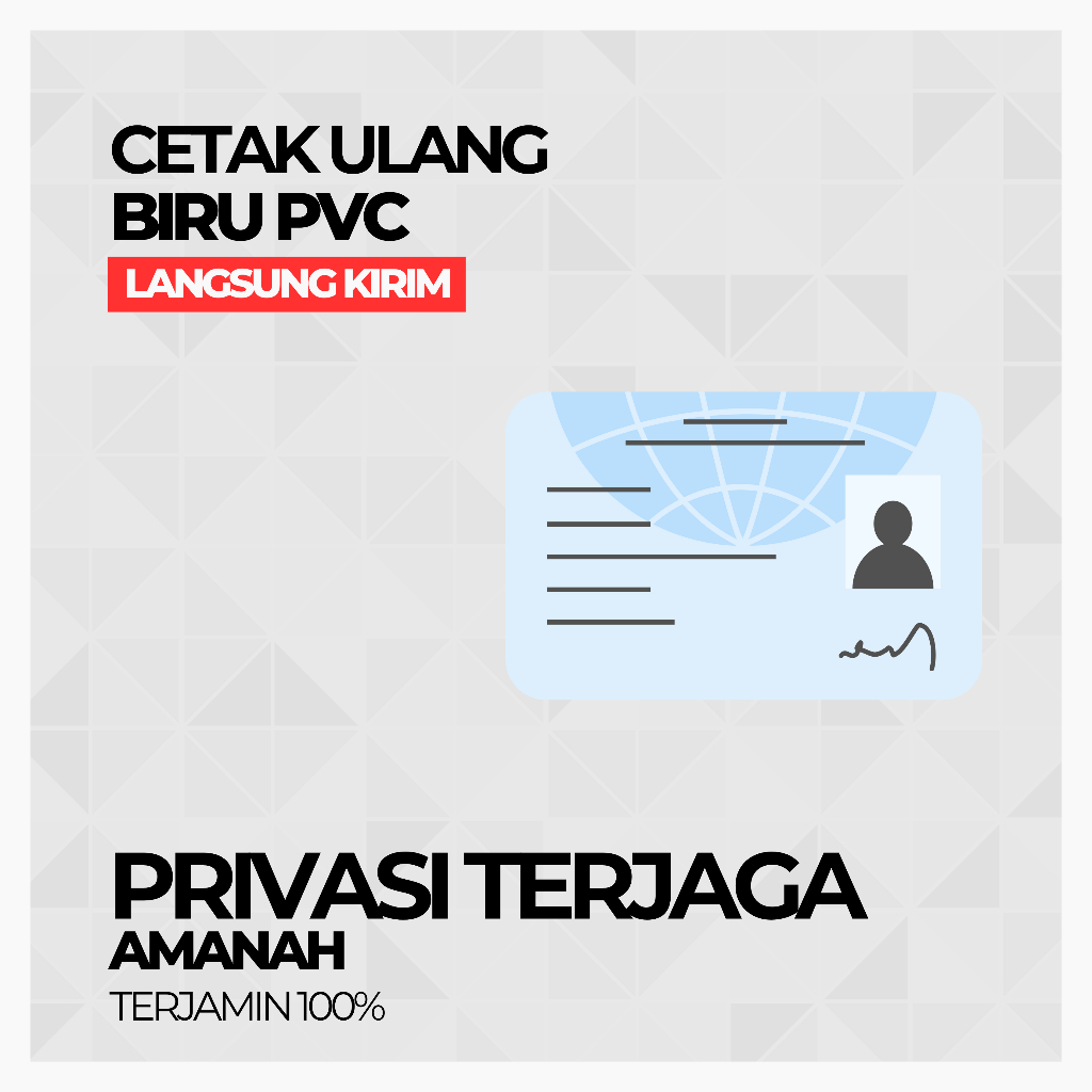 Jual ID Card PVC Biru | Shopee Indonesia