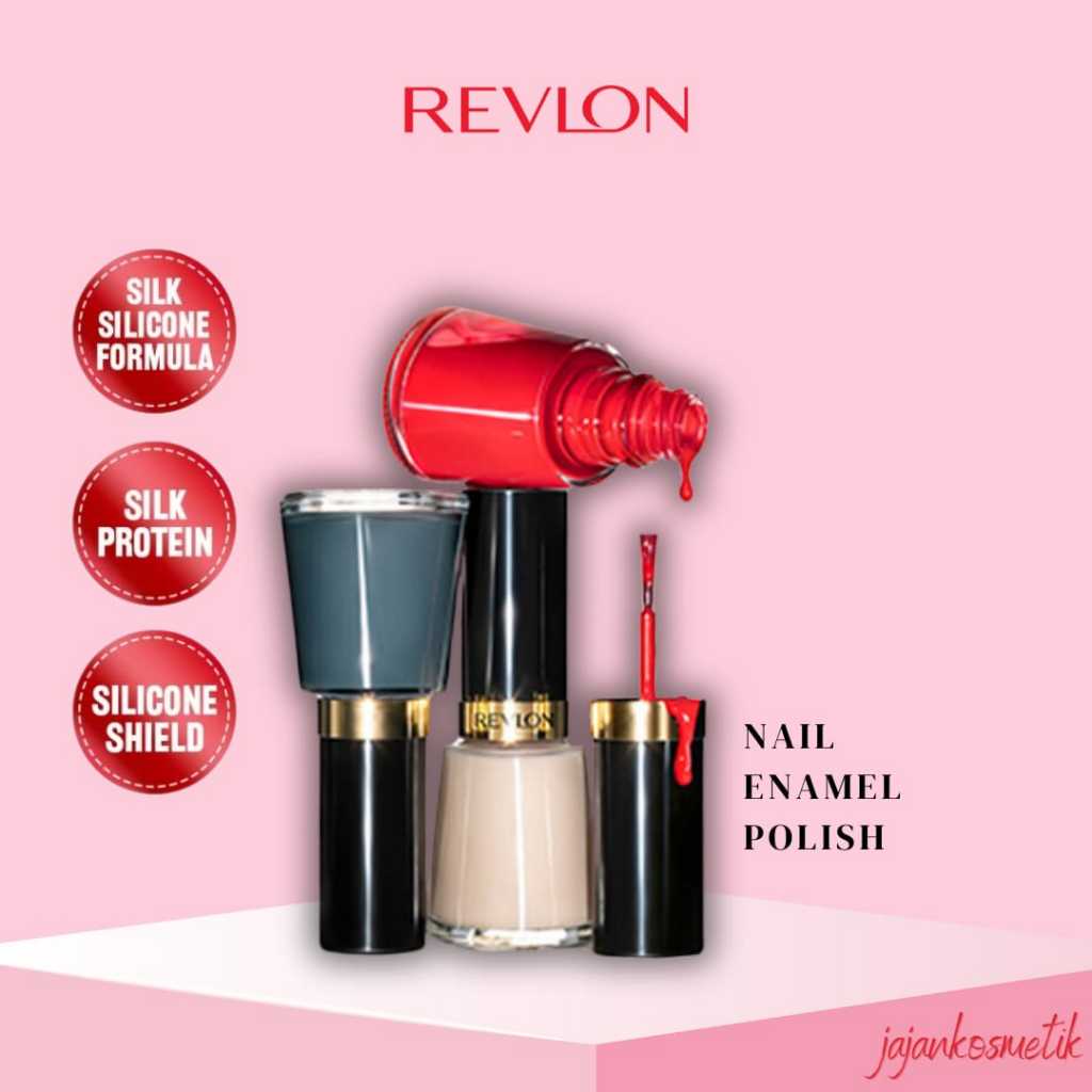 Jual Revlon Nail Enamel Polish Kutek (cat kuku warna intens & tahan ...