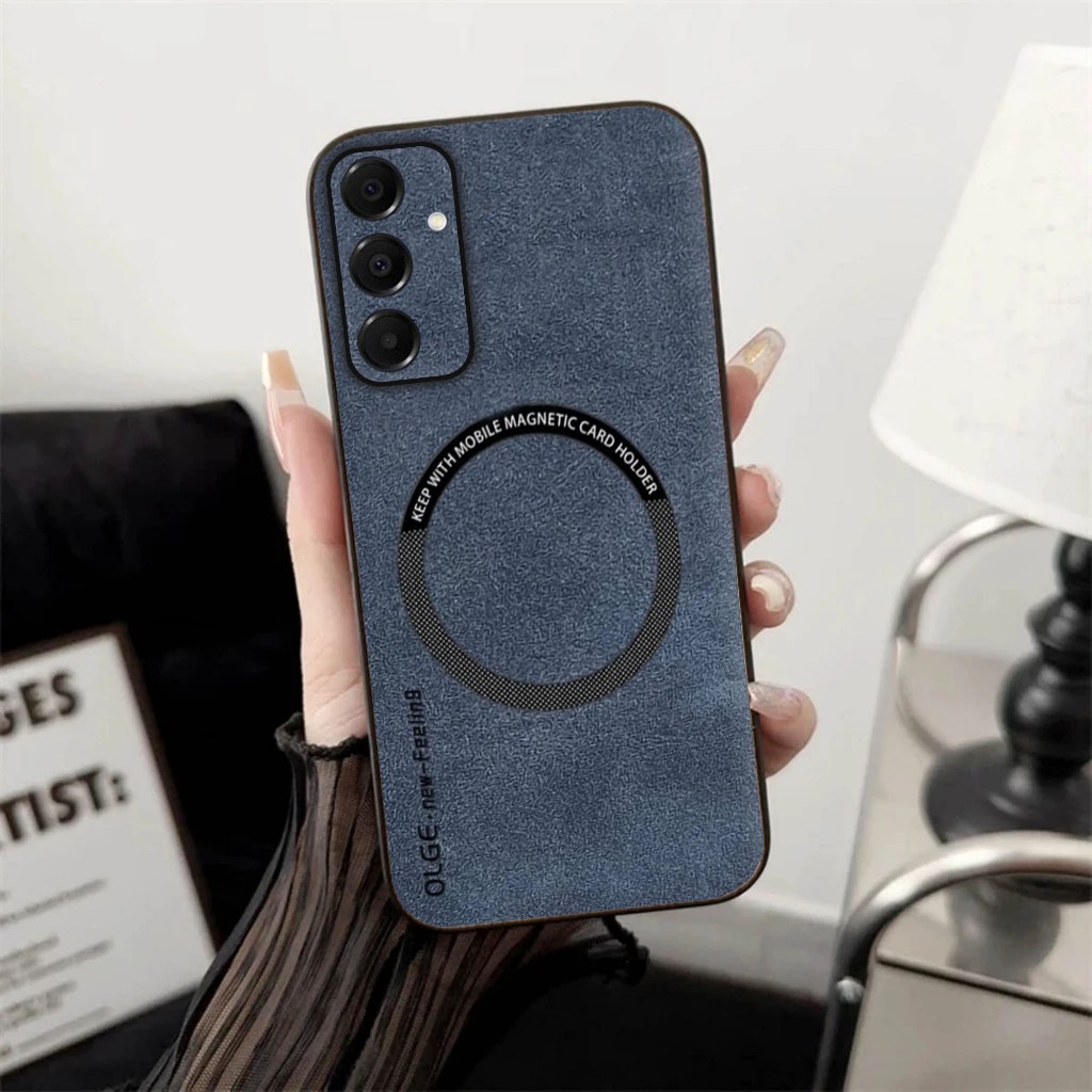 Jual Soft Case Samsung A16 Leather Support Magsafe Wireless