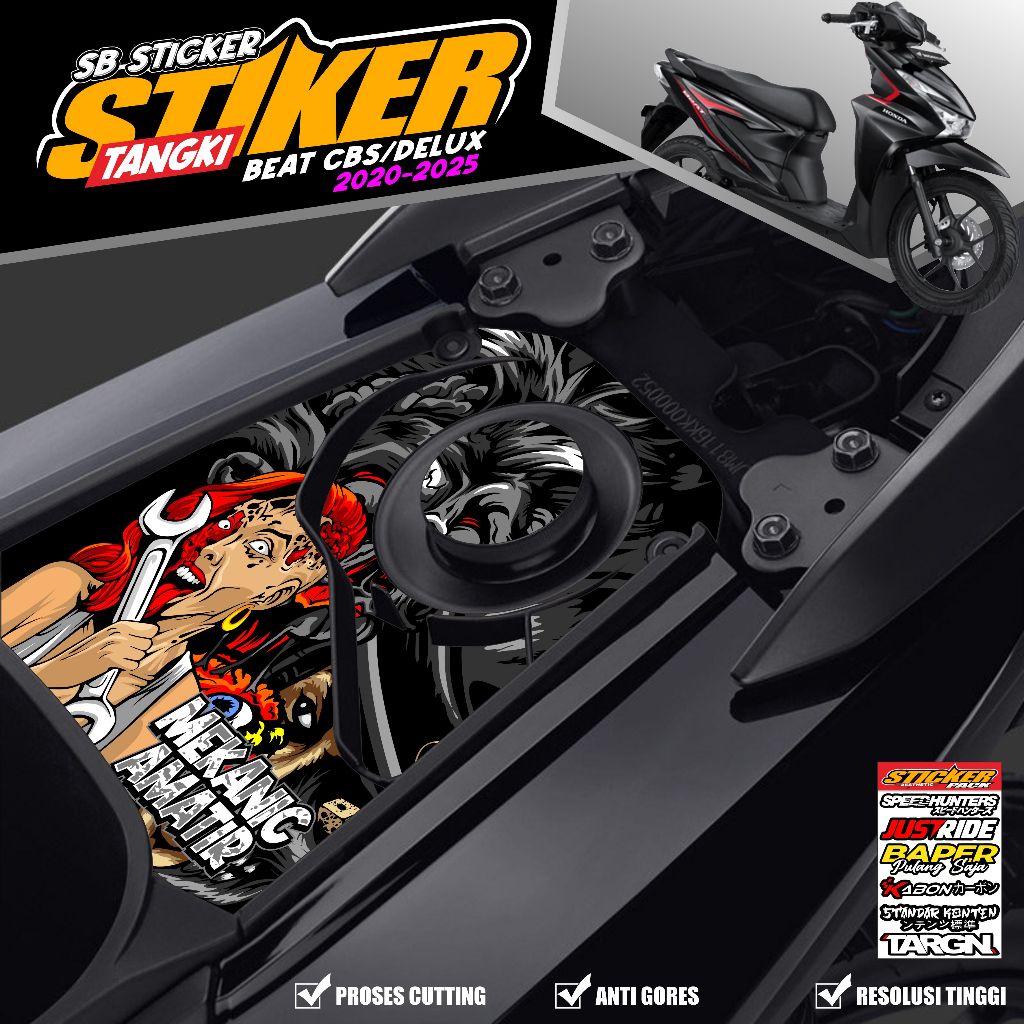 Jual SB Stiker Tangki Bensin Beat CBS Delux New 2020 2021 2022 2023 ...