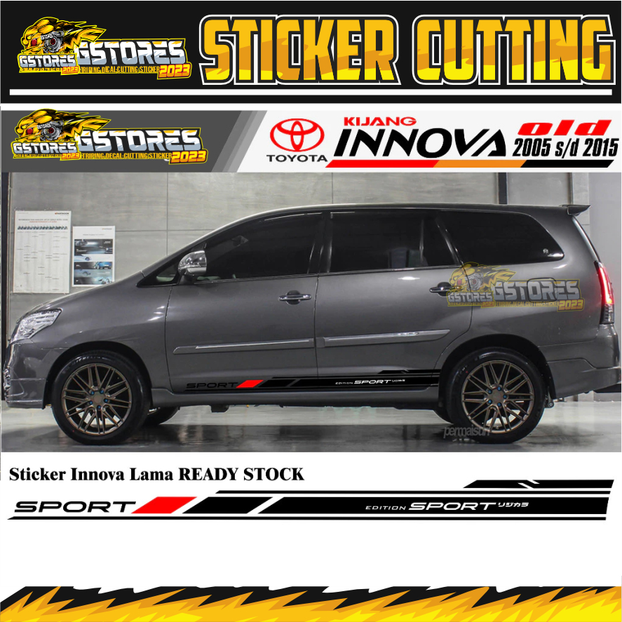 Jual STICKER TOYOTA innova lama Sticker VARIASI innova old SIMPLE ...