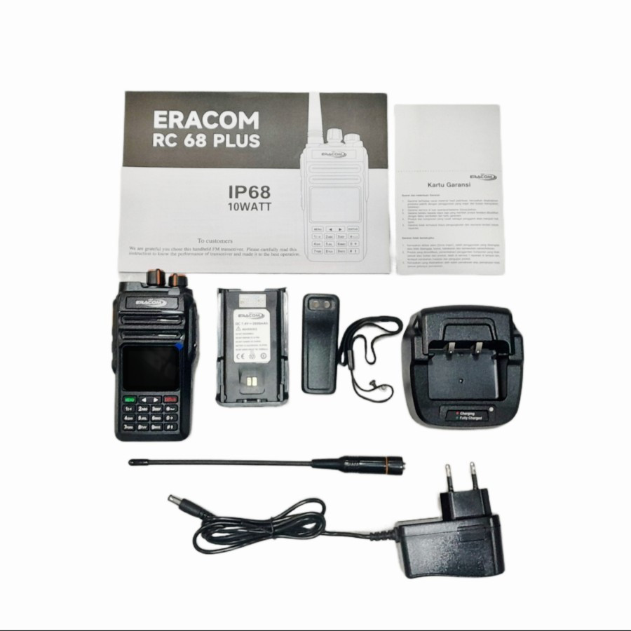 Jual HT Eracom RC68 Plus Tri Band New Garansi | Shopee Indonesia