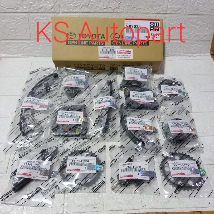 Jual Rantai timing chain set innova Reborn diesel Hilux revo Fortuner ...