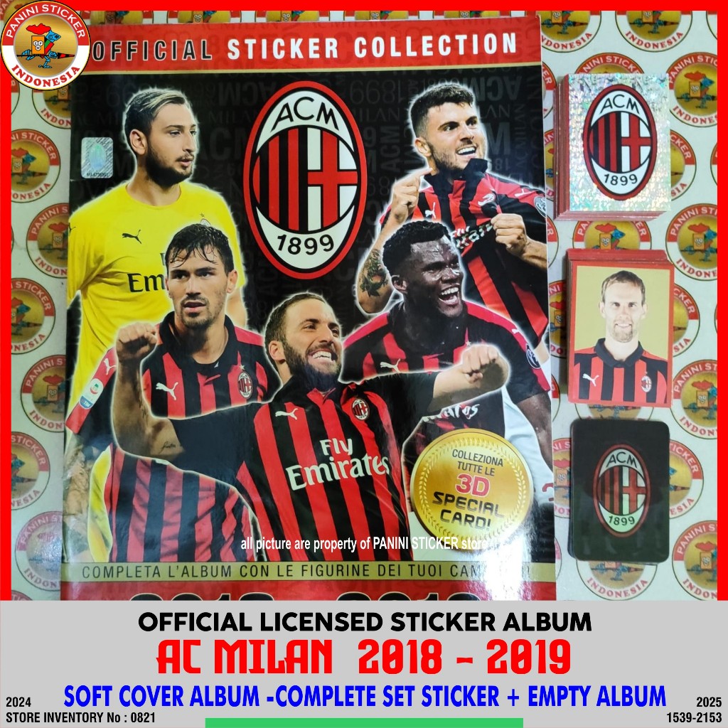 Jual ALBUM STICKER AC MILAN 2018-2019 OFFICIAL LICENSED PRODUCT ...