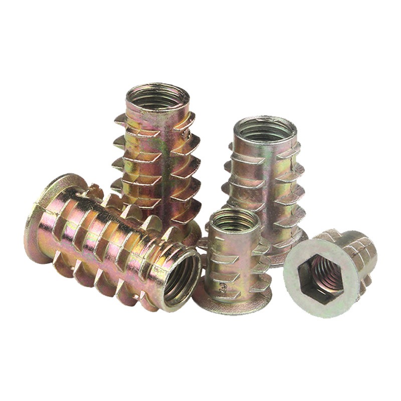 Jual 10 Pcs Mur Nanas M4 M5 M6 M8 OD Besi Mur Tanam Kayu Insert Nut ...
