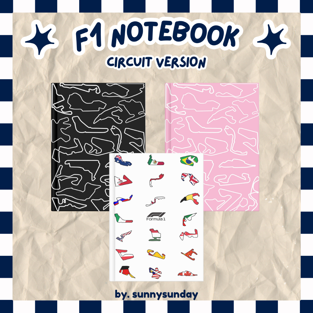 Jual A6 Notebook Buku Formula One Merch F1 Circuit Version | Shopee ...