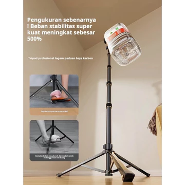 Tripod 2 1 Meter Besi Tripod Tongkat Selfie Ringlight HP Kamera Lengkap Tripod Holder HP