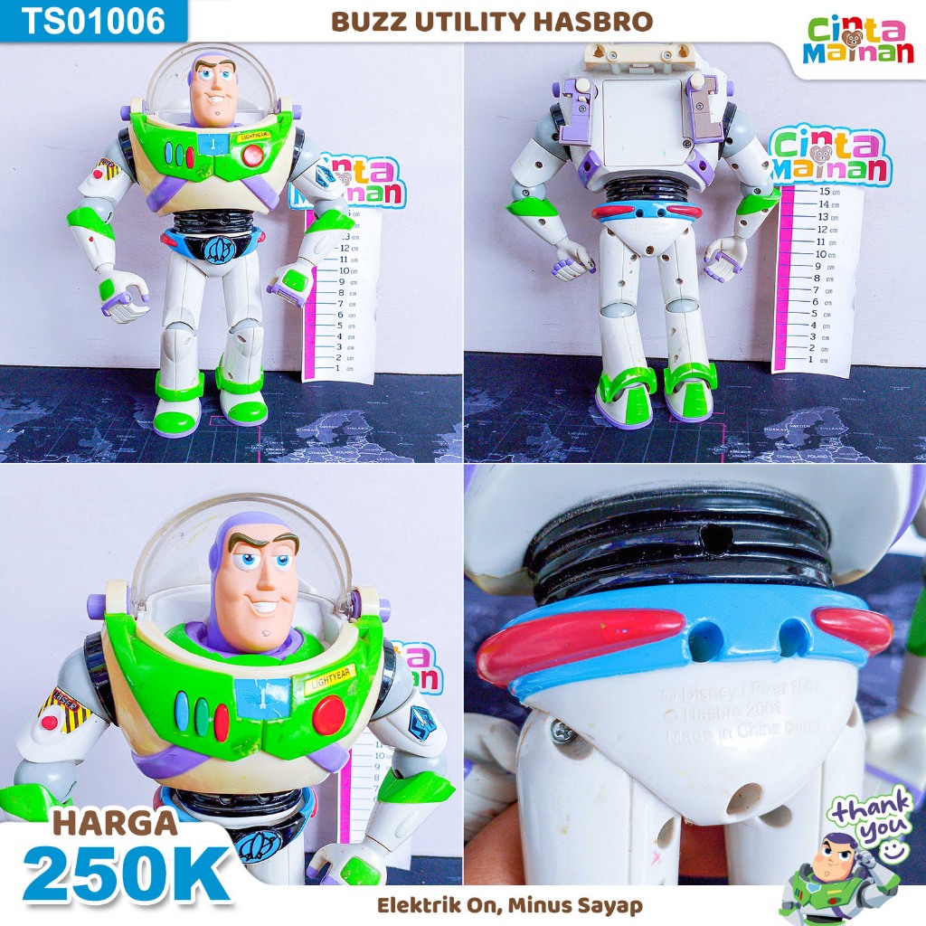 Jual TS01006 - Buzz Utility Hasbro Toy Story Figure Ele0ktrik Off ...