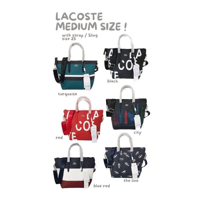 Jual LACOSTE MEDIUM SIZE Shopee Indonesia