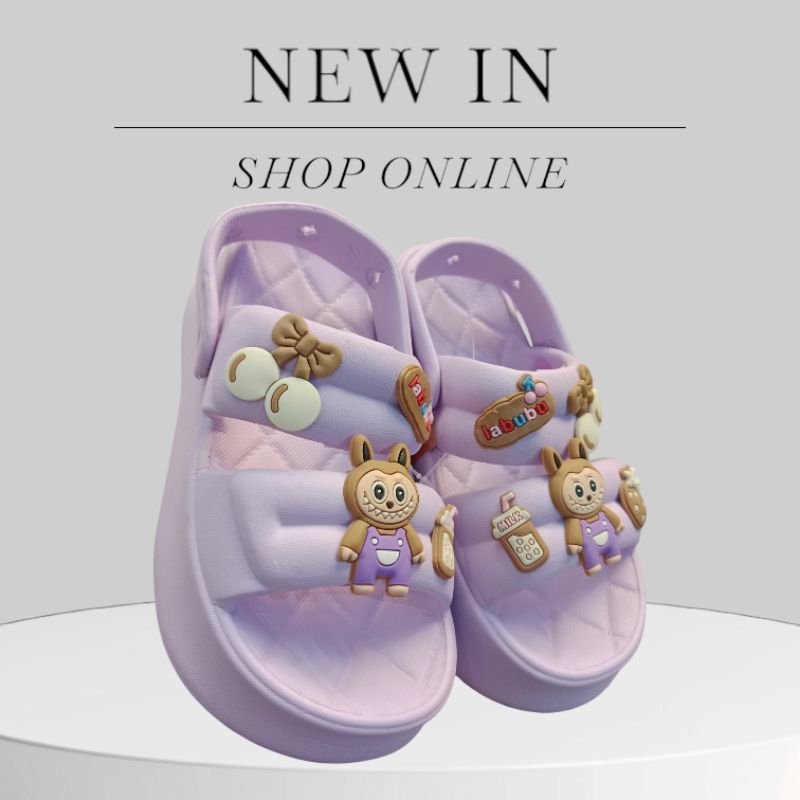 Jual Slop anak cewek labubu slop wedges let anak, slop. ban 2 let murah ...