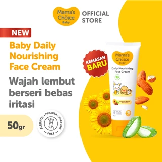 Cream Wajah Bayi | Mama's Choice Baby Daily Nourishing Face Cream - Skincare Bayi Krim Pelembab Muka Bayi terdaftar BPOM