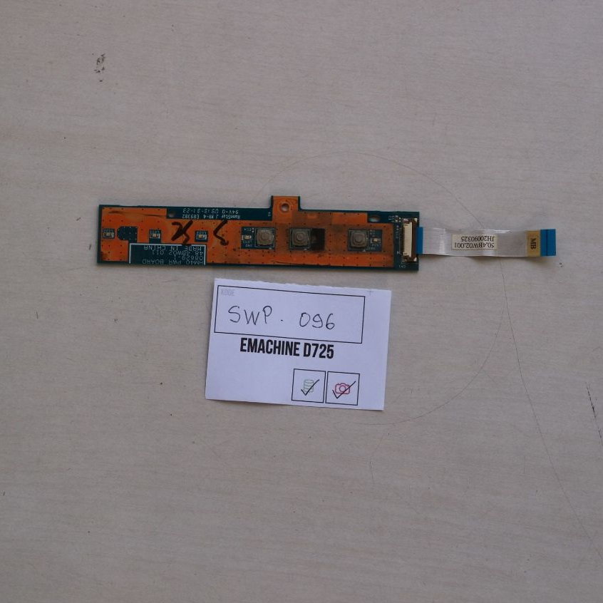 Bouton Power LS-4854P Pour Acer EMachine G430, G625, G525, G672 - Occasion Avec Garantie 6 Mois