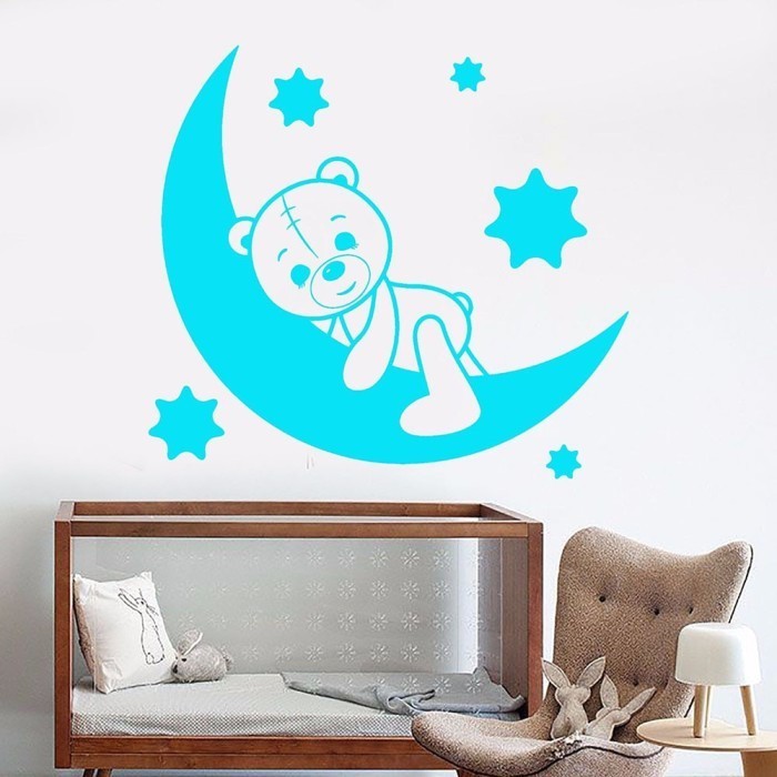 Jual Stiker Dinding Kamar Tidur Anak Bear Baby Room Vinyl Wall Decals ...