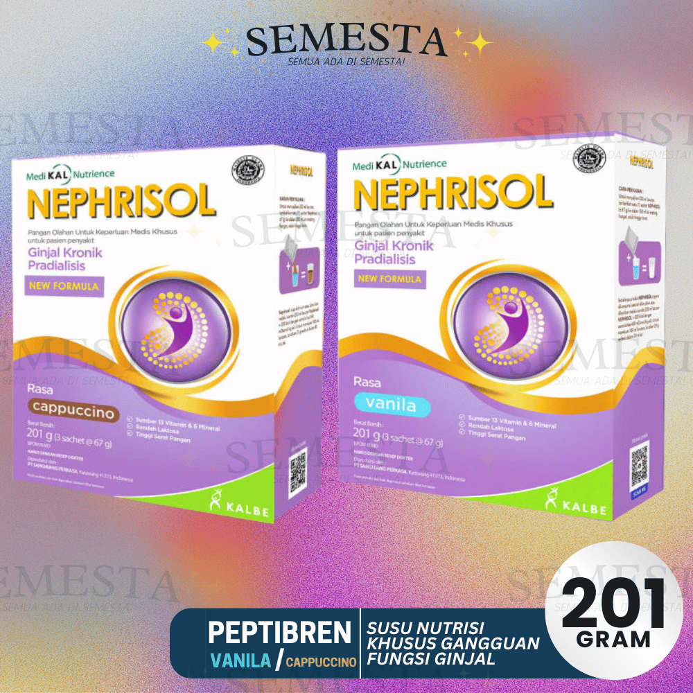 Jual NEPHRISOL 201gr Vanila/Cappuccino - Pasien Ginjal Pradialisis ...